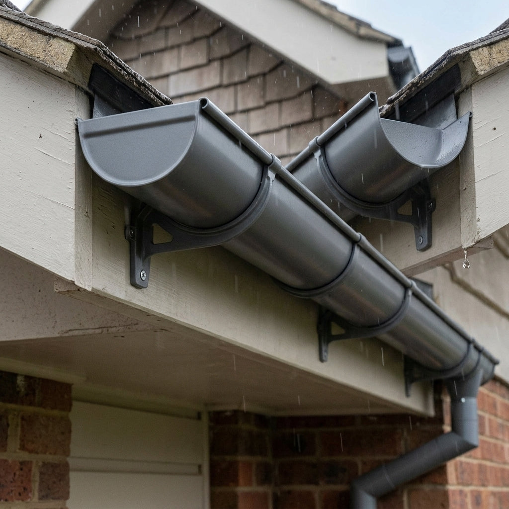 Deepflow Aluminium Gutter Length 130mm × 3m