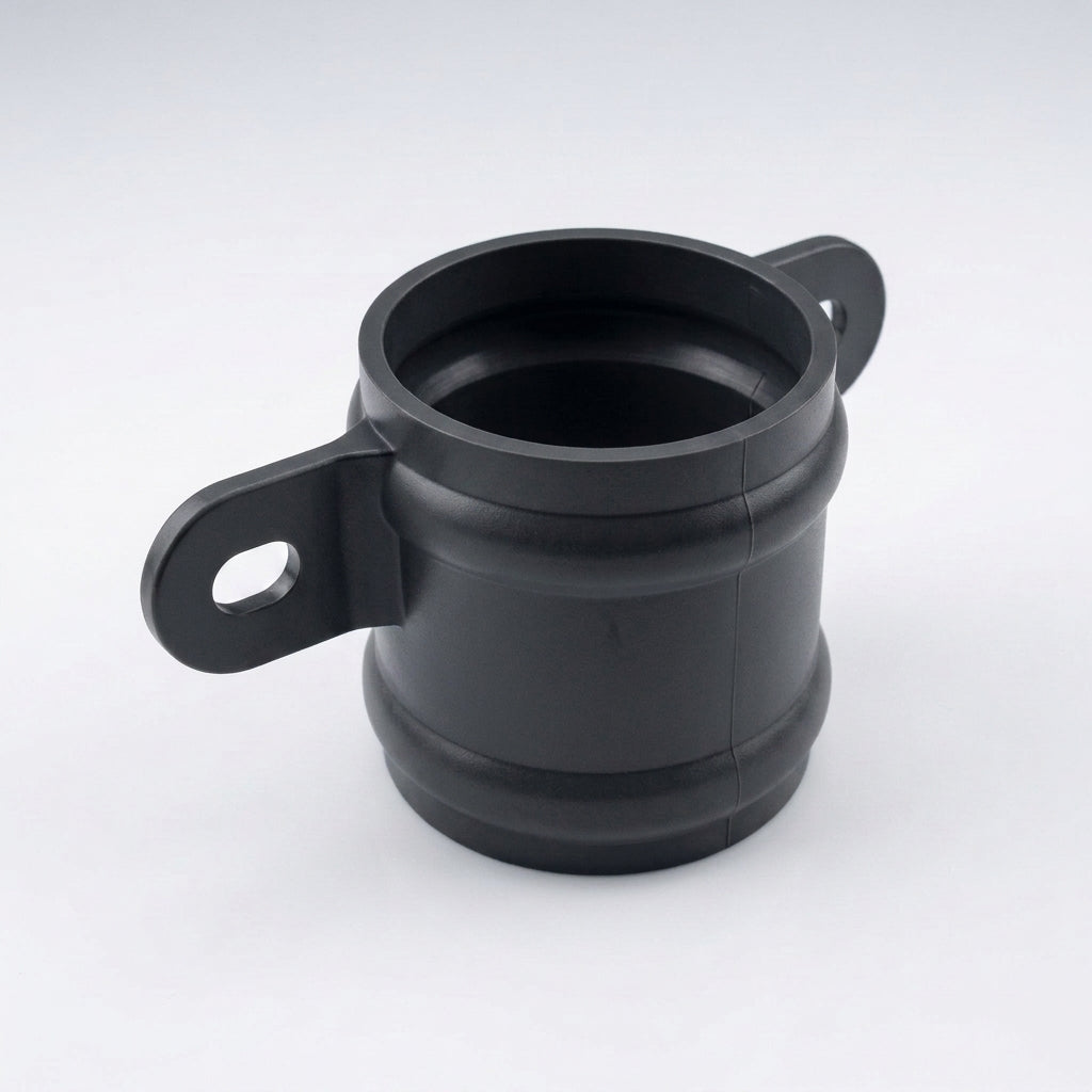 Traditional Downpipe Spare Socket Eared 76mm Diameter — RAL 7021