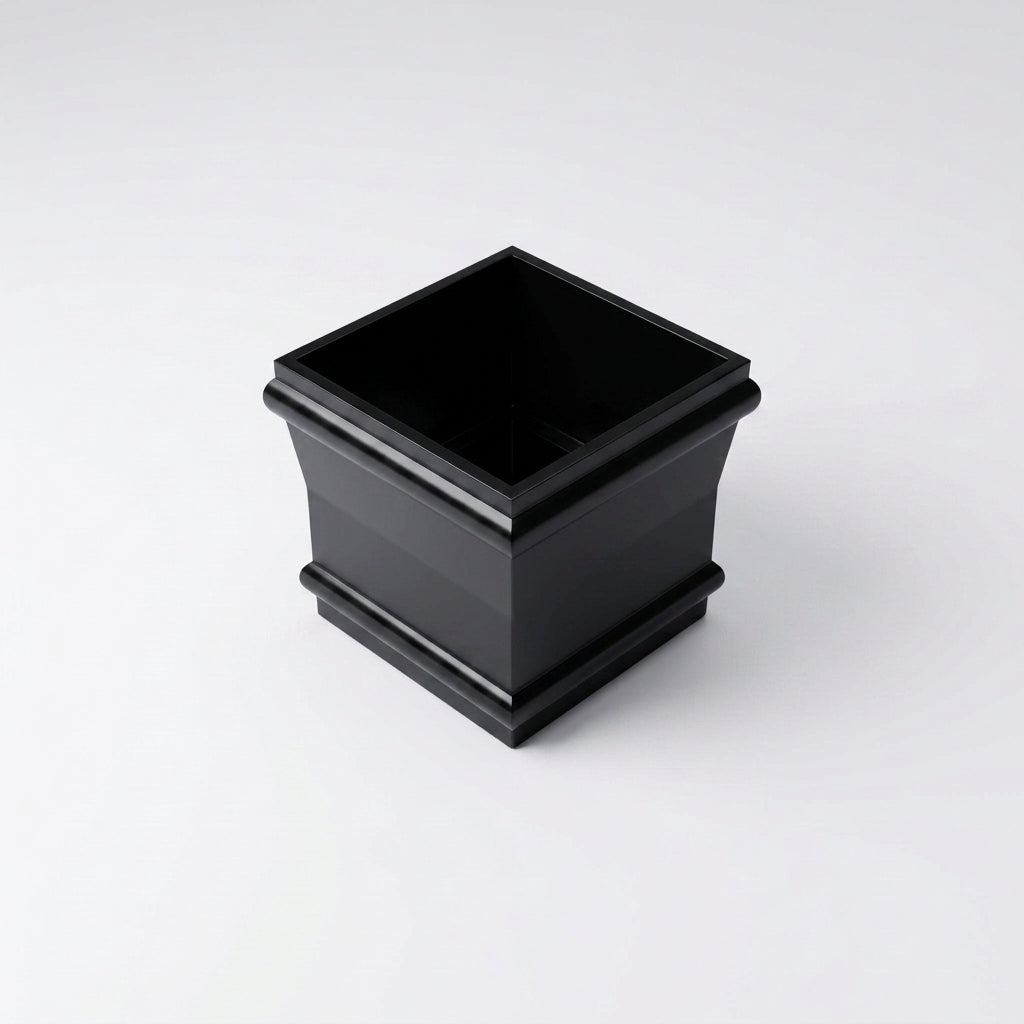 Traditional Downpipe Spare Socket 72x72mm Non-Eared — RAL 9005