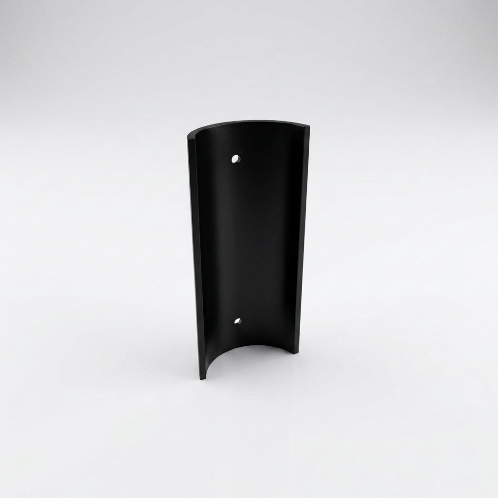 63mm Diameter Aluminium Downpipe Access Plate — RAL 9005