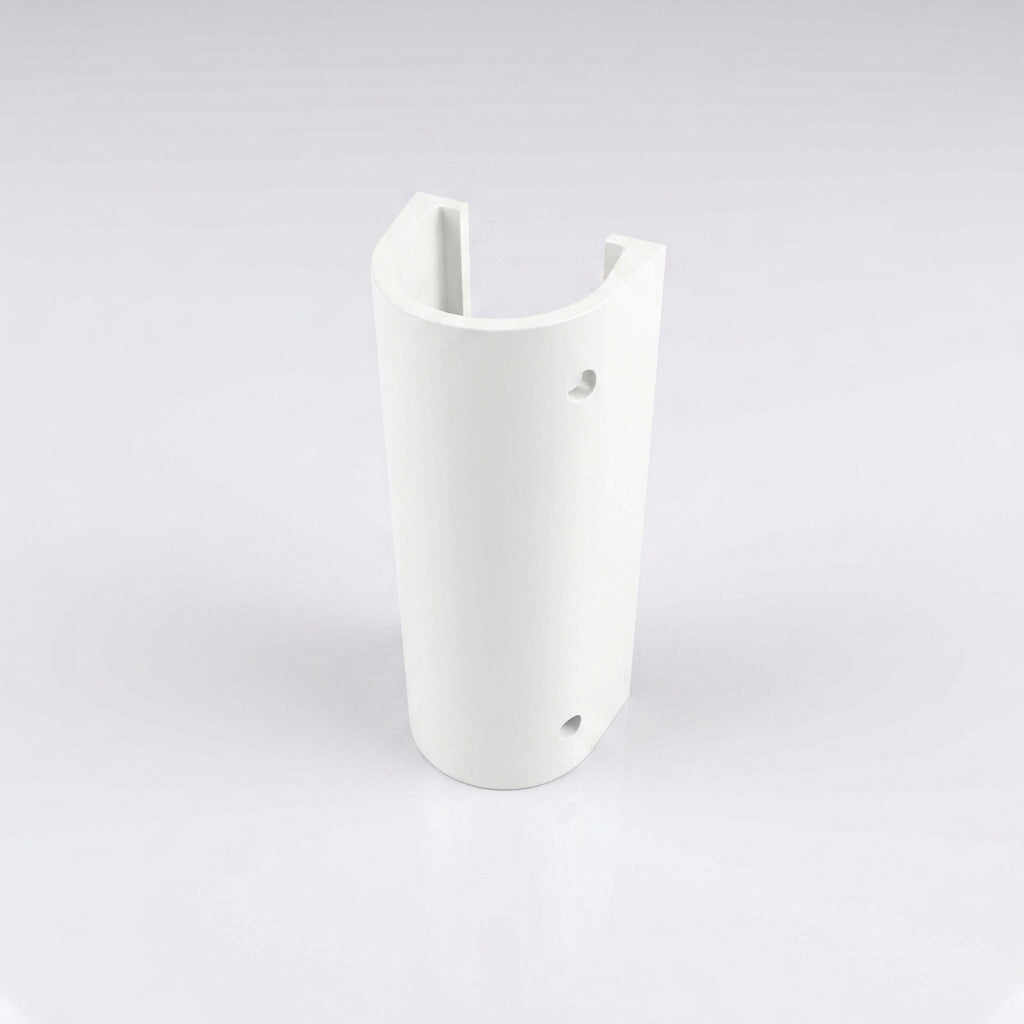 76mm Diameter Aluminium Downpipe Access Plate — RAL 9016
