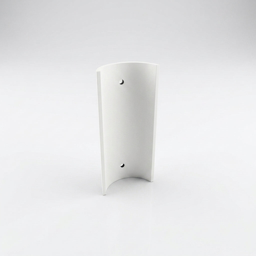 63mm Diameter Aluminium Downpipe Access Plate — RAL 9016