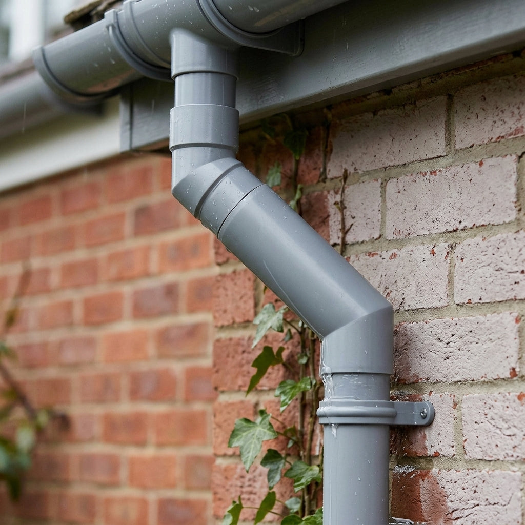 Flush Joint Adjustable Swanneck 63mm Downpipe Connector