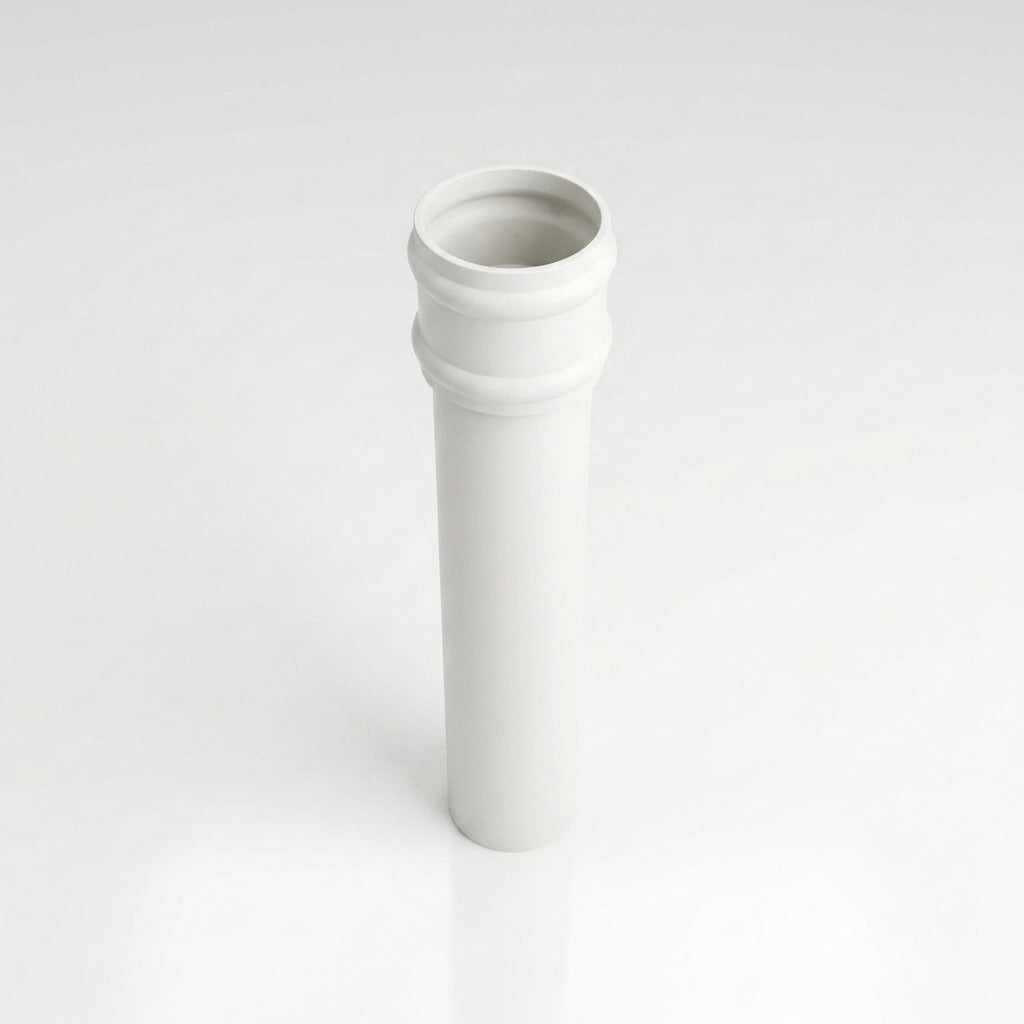 Traditional Non-Eared Downpipe 76mm Diameter × 3m Length — RAL 9016