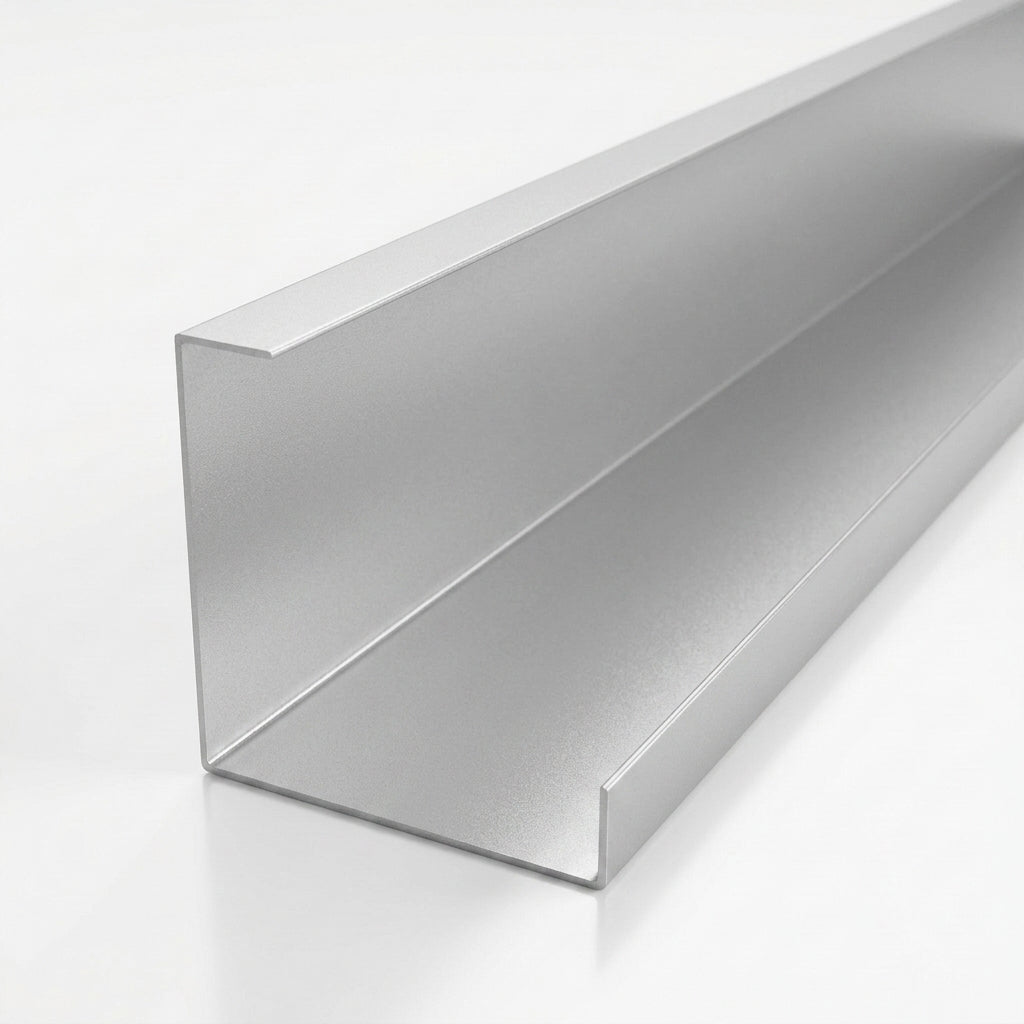 L Return Aluminium Fascia Board 30mm – 3m — RAL 9006