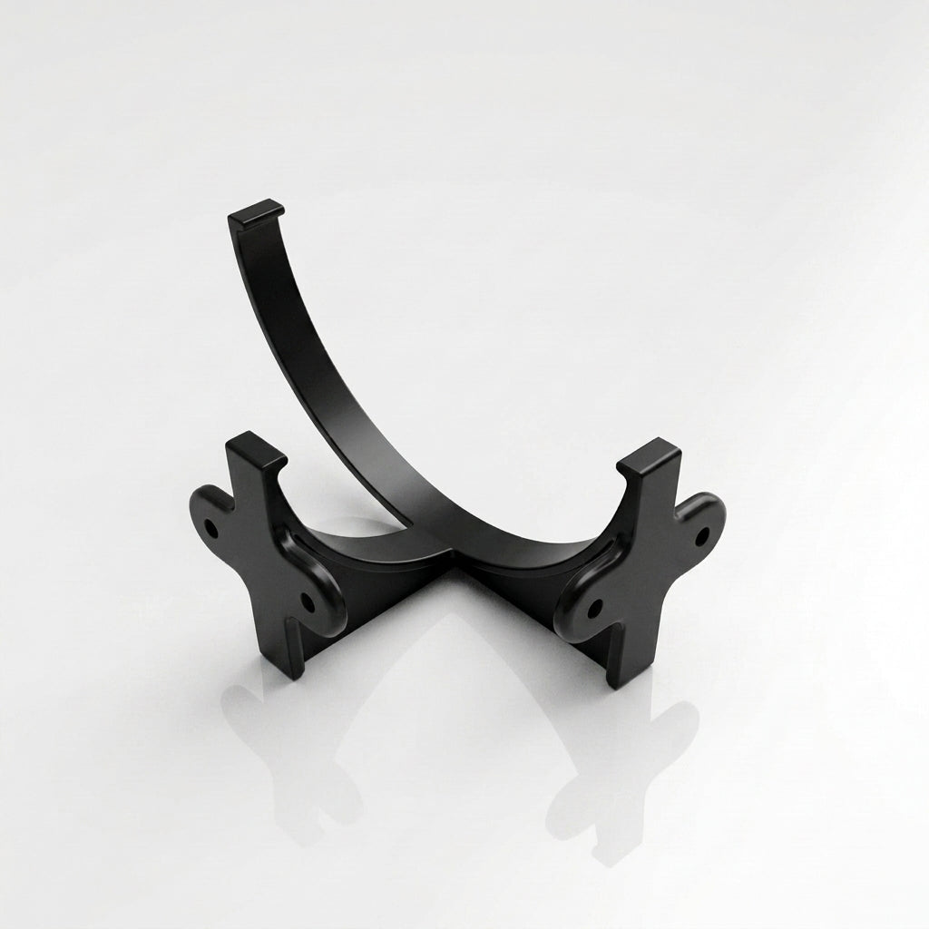 Half Round Aluminium Gutter Fascia Bracket 125mm — RAL 9005
