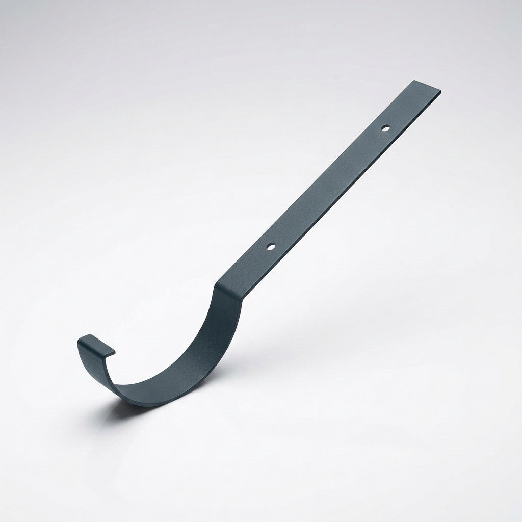 Half Round Aluminium Gutter Top Rafter Bracket 125mm — RAL 7016