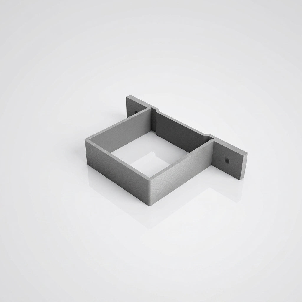 Aluminium Downpipe Clip 72×72mm with 5mm Wall Spacing (view 2)