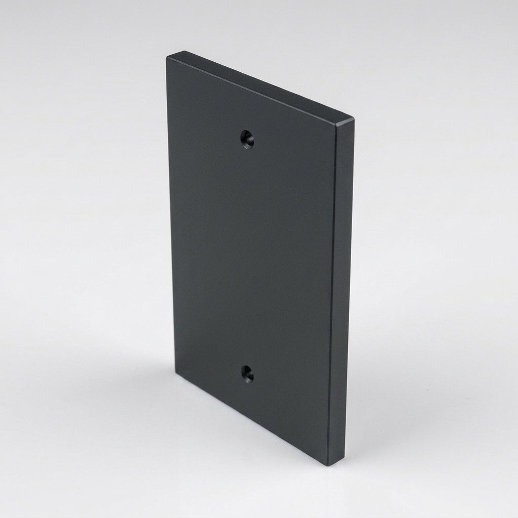 Aluminium Downpipe Access Plate 72x72mm — RAL 7021