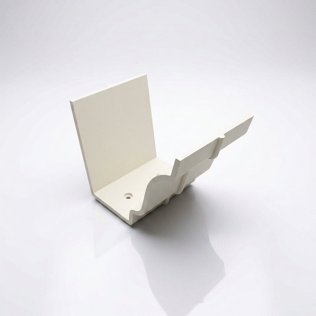 Moulded Ogee Gutter Jointer 125 x 100mm Marine Grade — RAL 9010
