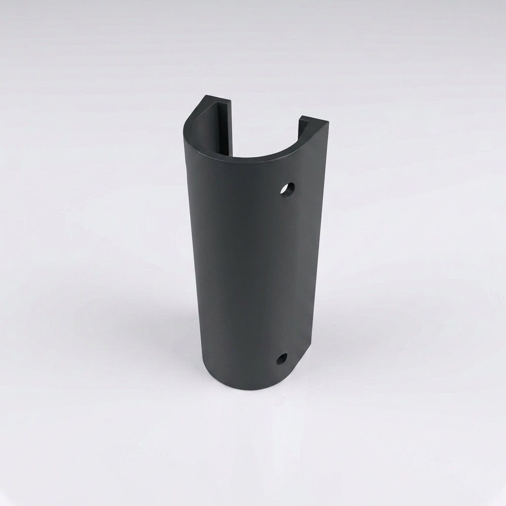 76mm Diameter Aluminium Downpipe Access Plate — RAL 7021