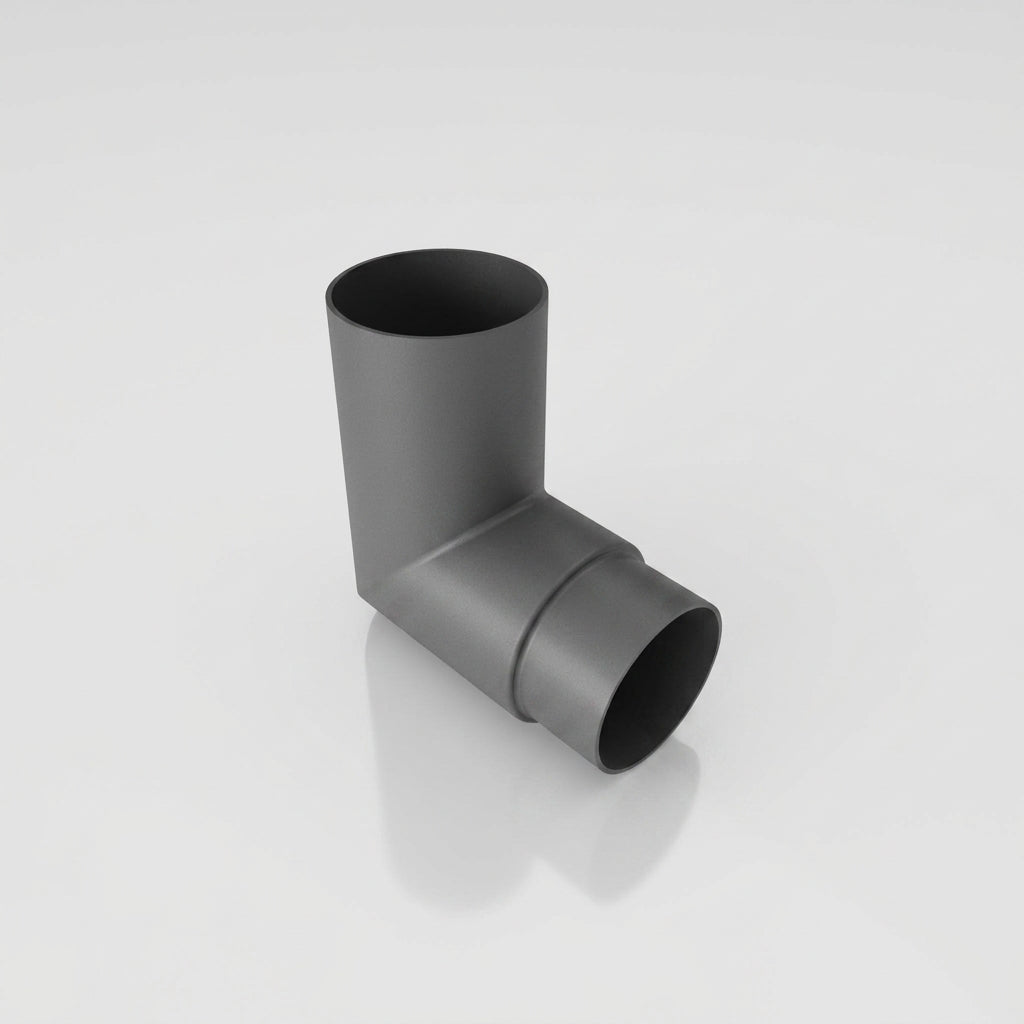 76mm Diameter Flush Joint Aluminium Downpipe Bends — Other Colour TBA / 92.5 Deg