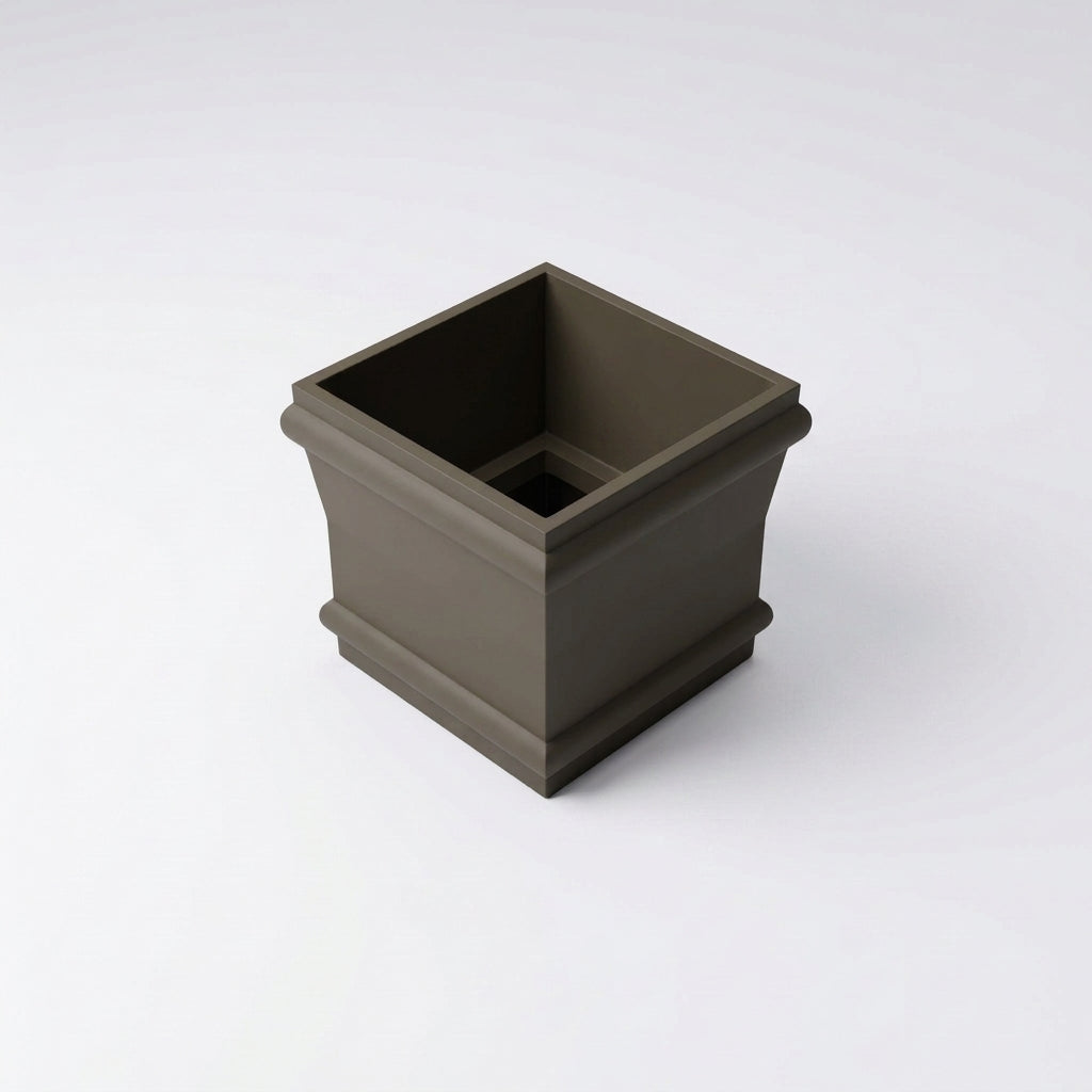 Traditional Downpipe Spare Socket 72x72mm Non-Eared — RAL 7022