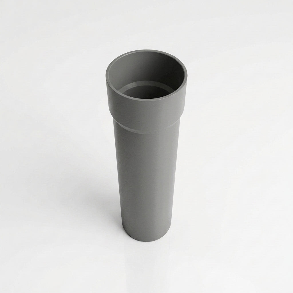 63mm Diameter Gutter Outlet Spigot Extender — RAL 7037