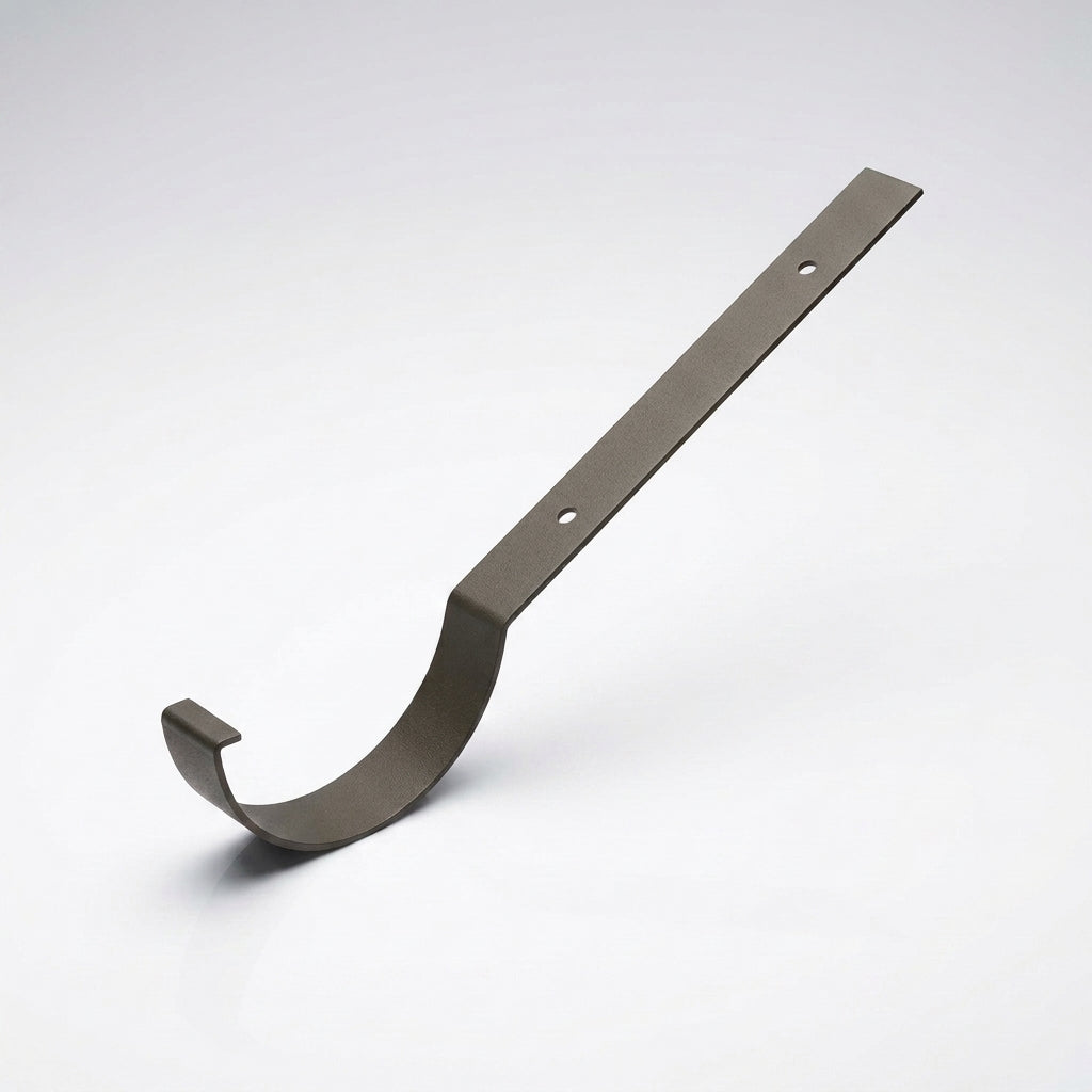 Half Round Aluminium Gutter Top Rafter Bracket 125mm — RAL 7022