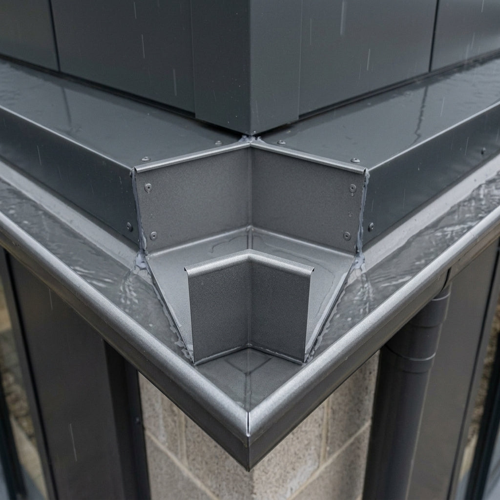 135° Aluminium Box Gutter Angle 135 x 100mm