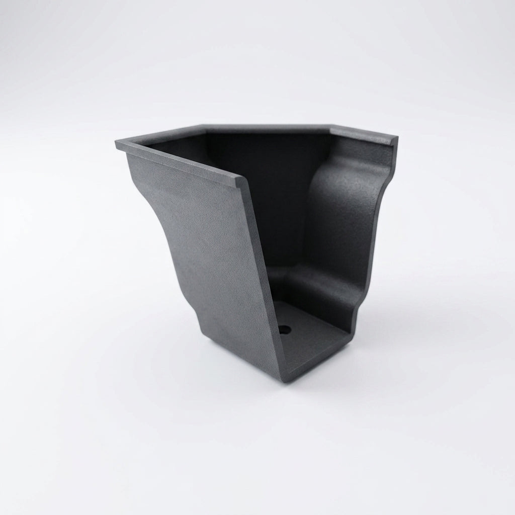 Moulded Ogee Gutter Right Hand Stop End 125 x 100mm (view 2)