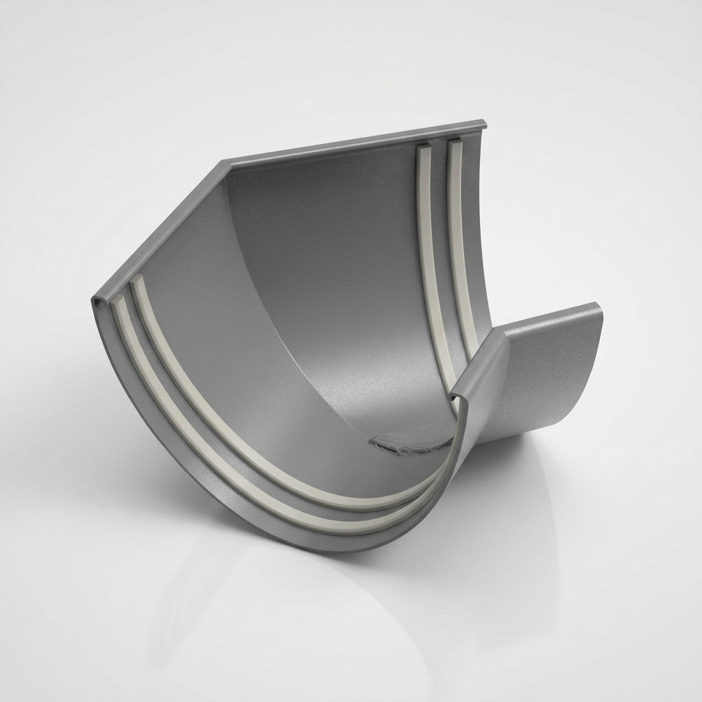 135° Aluminium Gutter Angle 130mm Deepflow (view 2)