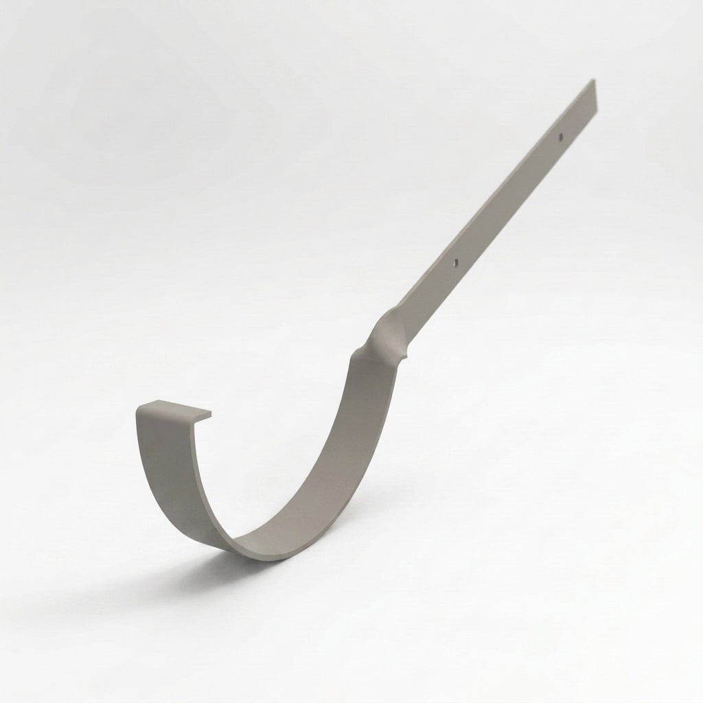 Half Round Aluminium Gutter Side Rafter Bracket 125mm — RAL 7036