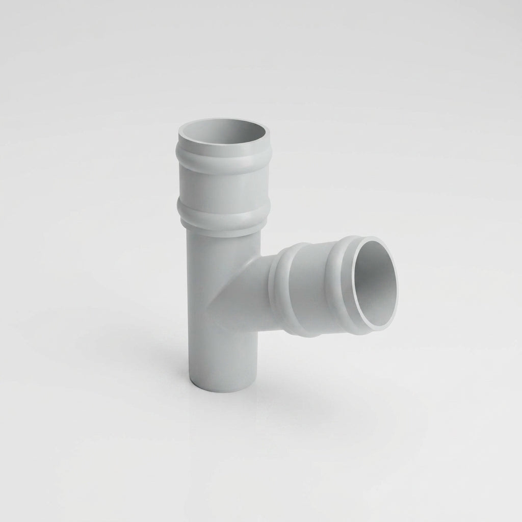 63mm Diameter Traditional Downpipe Branches 92.5° & 112.5° — RAL 7035 / 112.5 Degrees