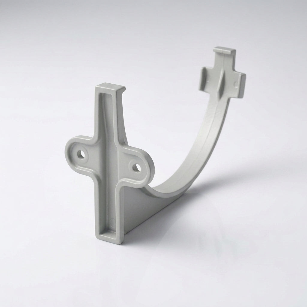 130mm Aluminium Gutter Fascia Bracket – Marine Grade Cast — RAL 7035