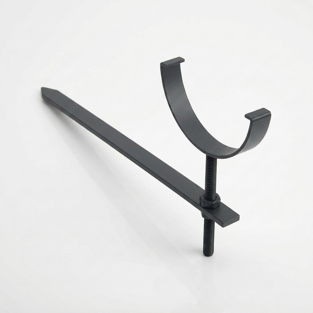 Half Round Aluminium Gutter Rise and Fall Bracket 125mm — RAL 7021