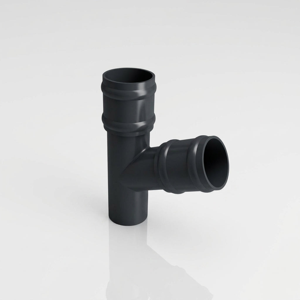 63mm Diameter Traditional Downpipe Branches 92.5° & 112.5° — RAL 7016 / 112.5 Degrees