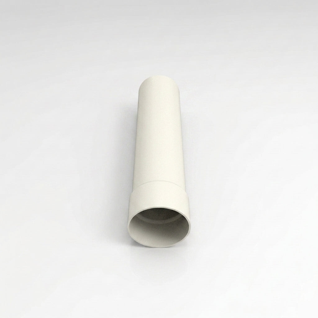 76mm Aluminium Gutter Outlet Spigot Extender – 250mm — RAL 9010