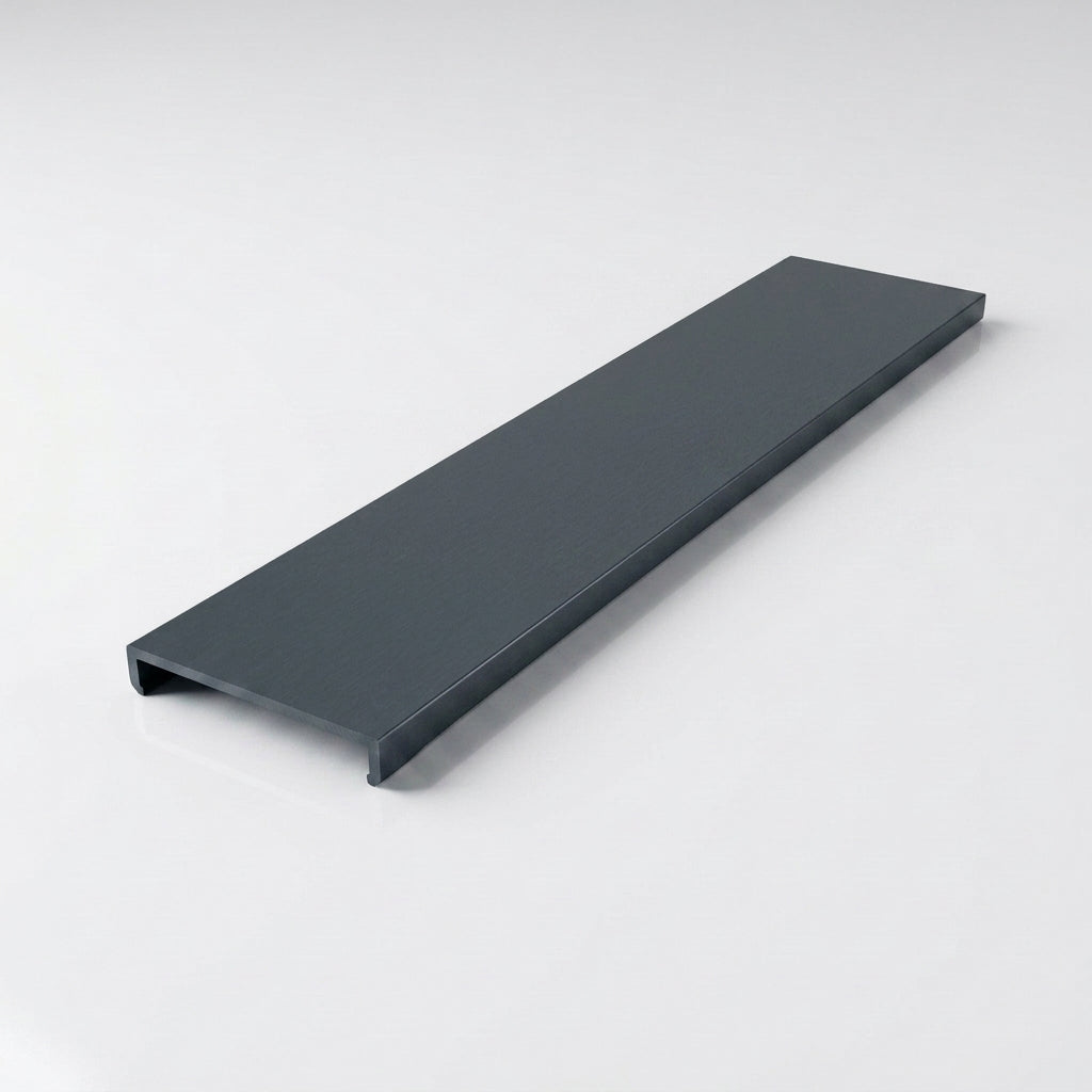 Aluminium Soffit Board Joint Cover — RAL 7016