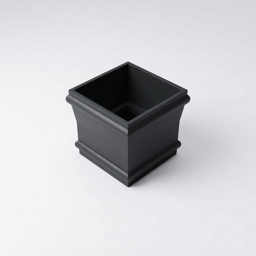 Traditional Downpipe Spare Socket 72x72mm Non-Eared — RAL 7021