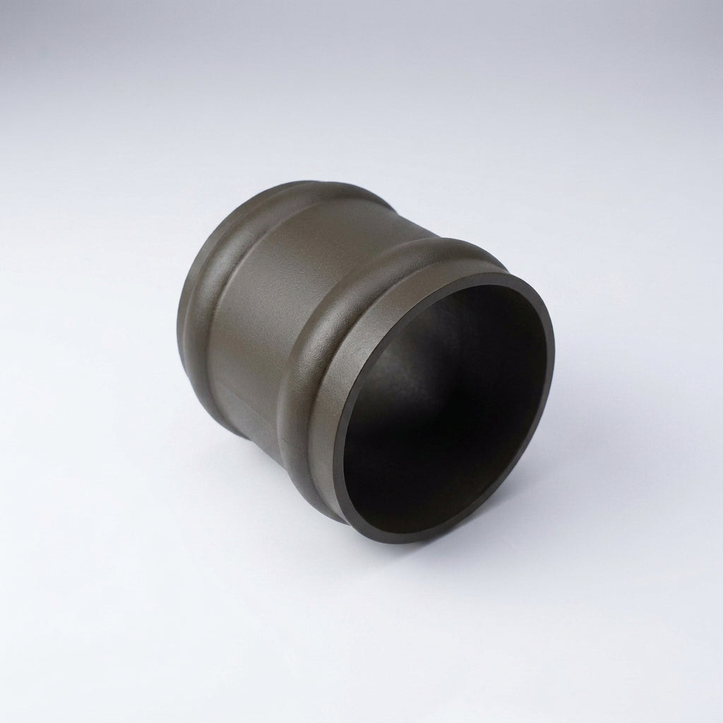 76mm Traditional Aluminium Downpipe Socket Non-Eared Spare — RAL 7022