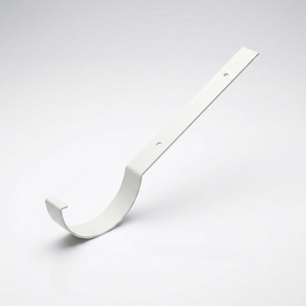Half Round Aluminium Gutter Top Rafter Bracket 125mm — RAL 9016