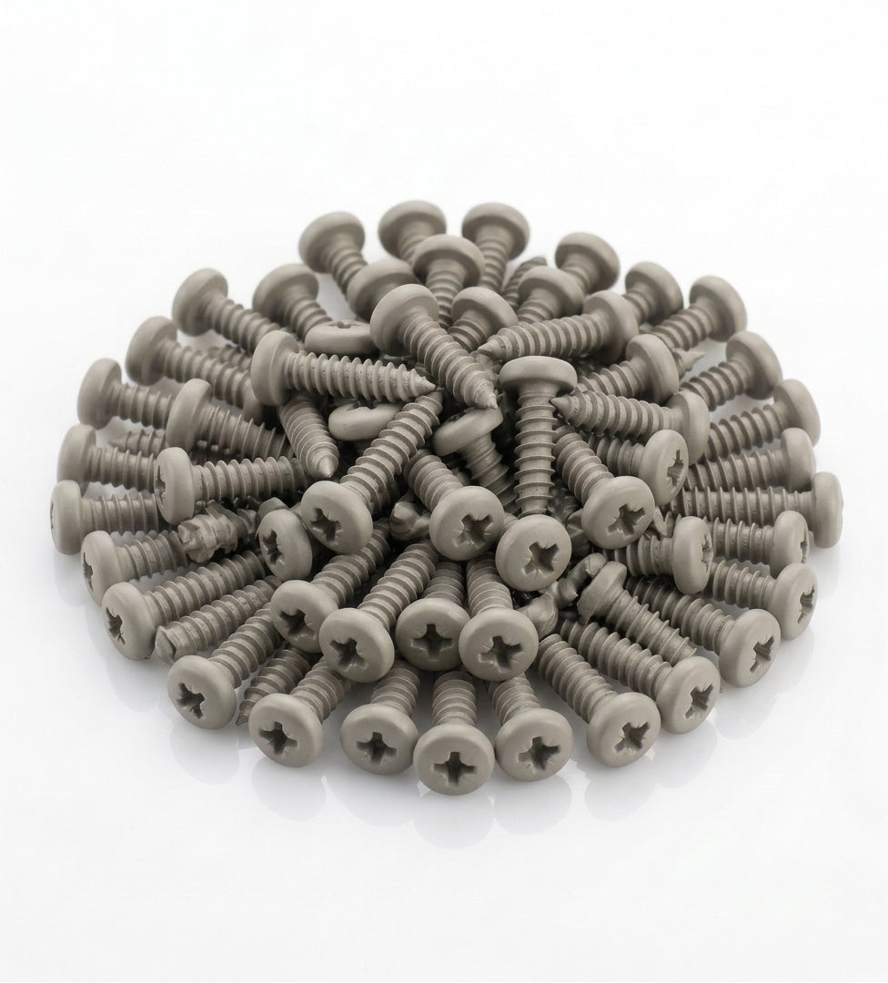 No. 12 × 30mm Pozi Pan Gutter Bracket Fixing Screw (100 Pack) — RAL 7036