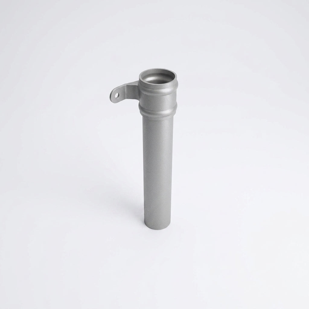Traditional Aluminium Downpipe Sample — RAL 7036 / 63mmØ