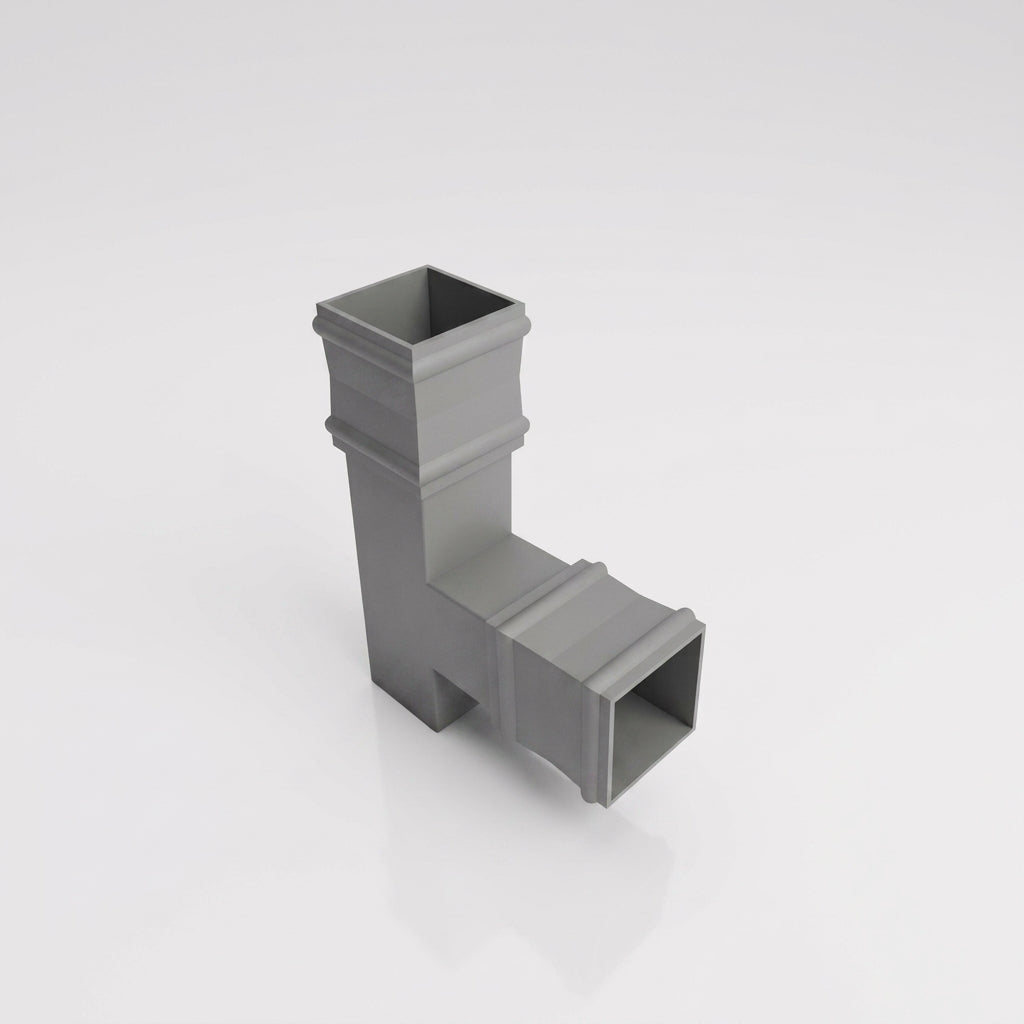 72x72mm Traditional Square Aluminium Downpipe Branches — Other Colour TBA / 112.5 Degrees
