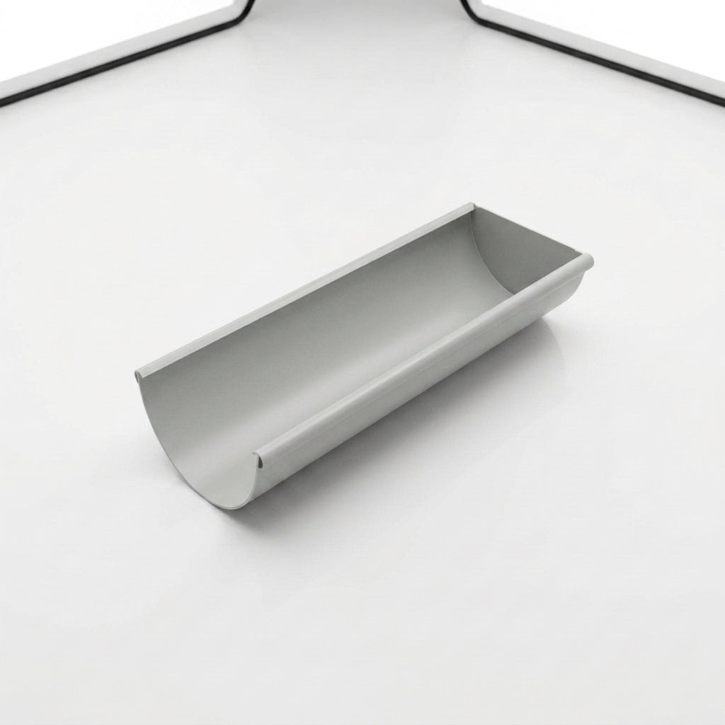 Aluminium Gutter Sample - Standard Profile — RAL 7035