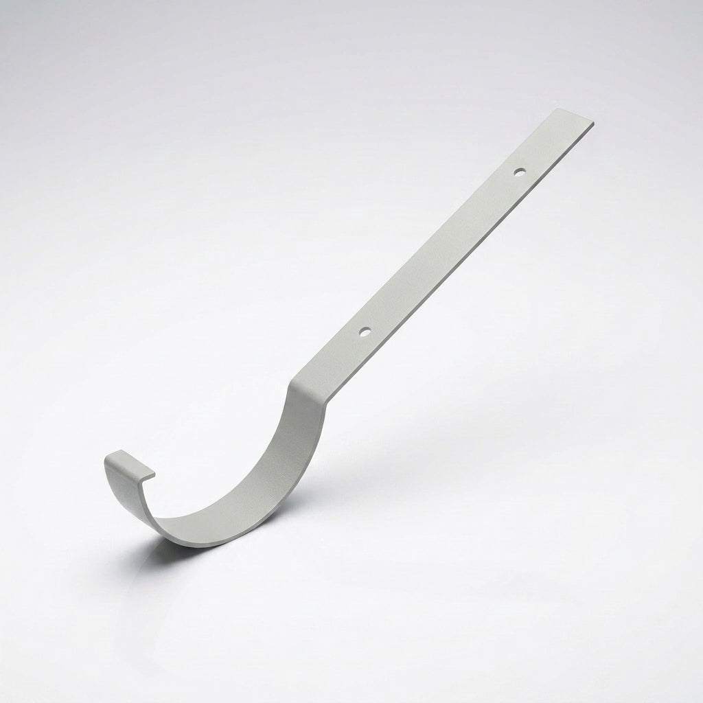 Half Round Aluminium Gutter Top Rafter Bracket 125mm — RAL 7035