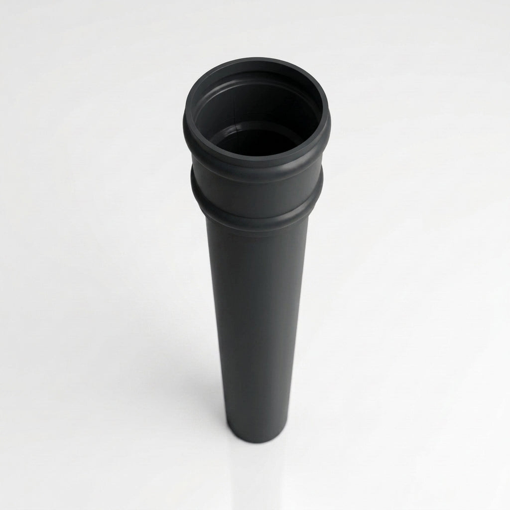 Traditional Downpipe Length 63mm Dia x 3m Non-Eared Socket — RAL 7021