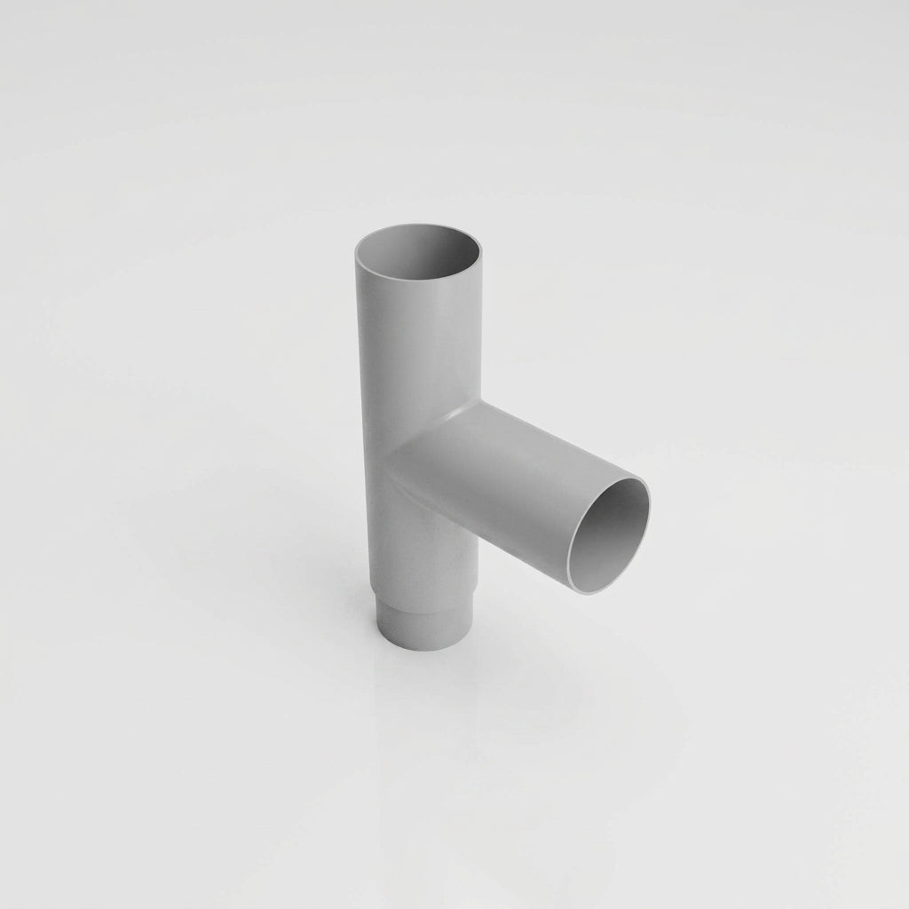 63mm Flush Joint Downpipe Branches – 92.5° or 112.5° Arms — RAL 9006 / 92.5 Deg