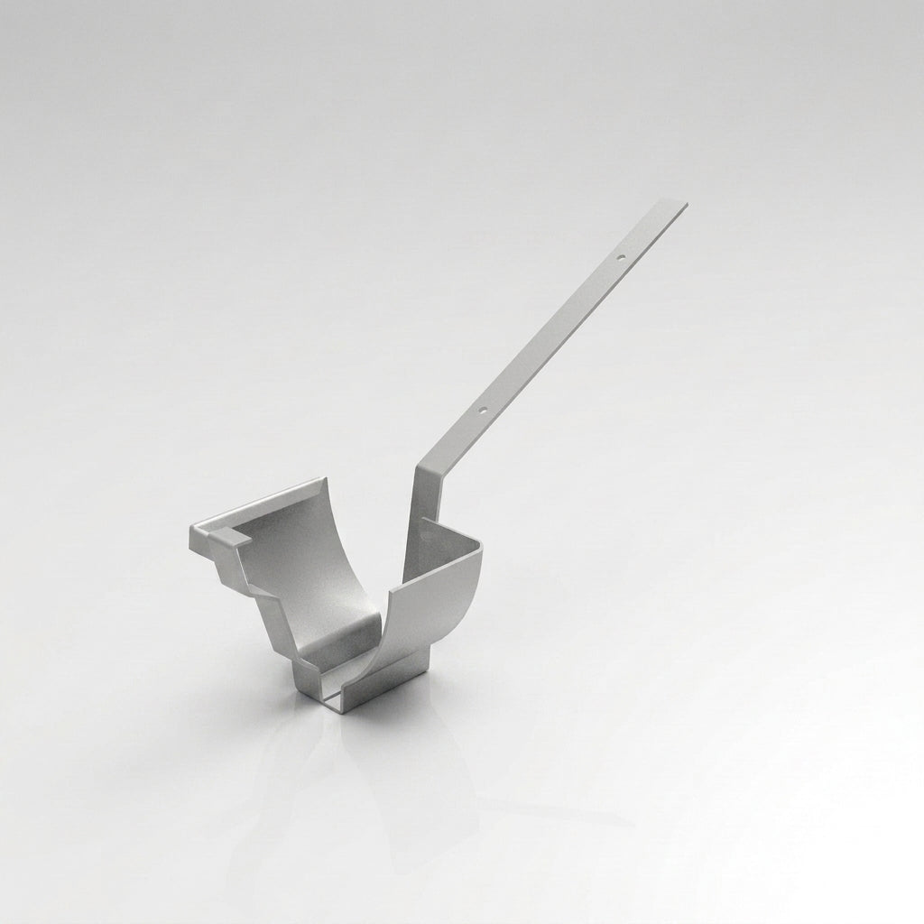 Moulded Ogee Gutter Top Rafter Bracket 125 x 100mm — RAL 9006
