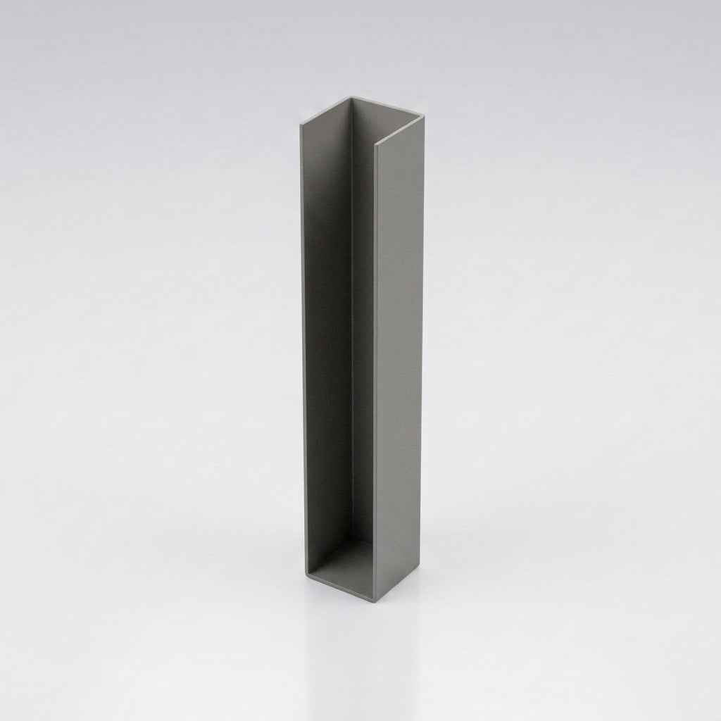 UF1 Aluminium Fascia Board Joint Cover - U Return Profile — RAL 7036