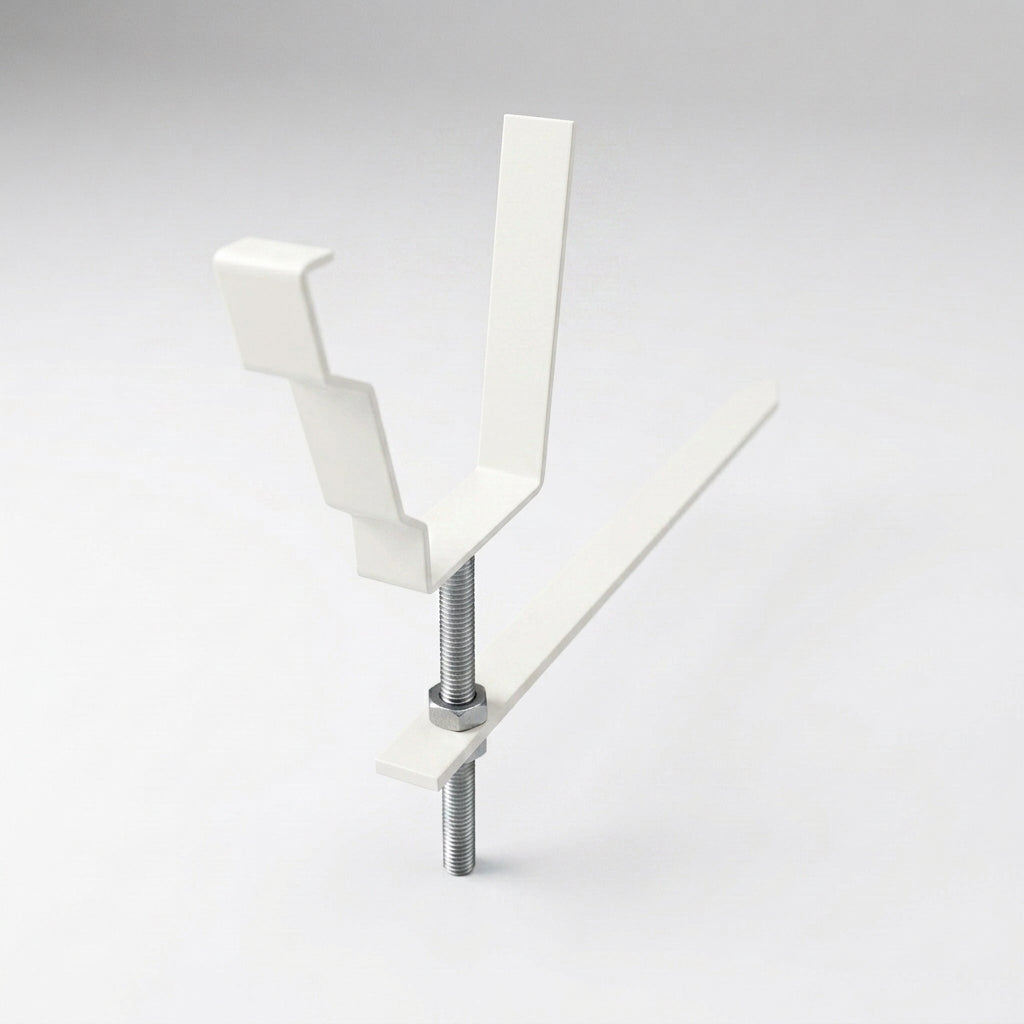 Moulded Ogee Gutter Rise and Fall Bracket 125 x 100mm — RAL 9010