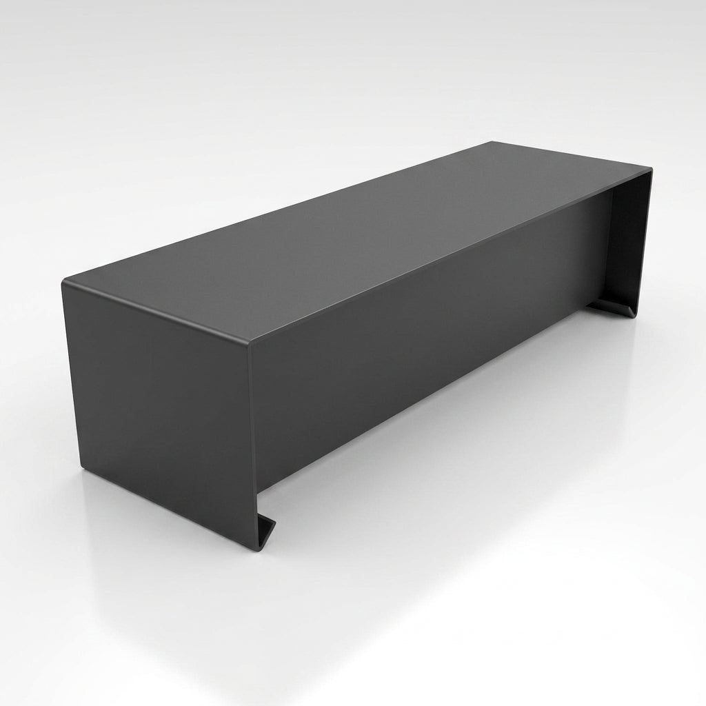 Aluminium Coping Stop End – Secret Fix 75mm (view 2)