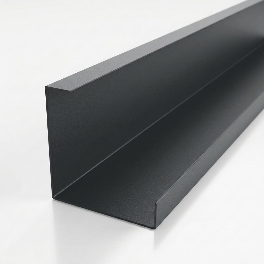 L Return Aluminium Fascia Board 30mm – 3m — RAL 7021