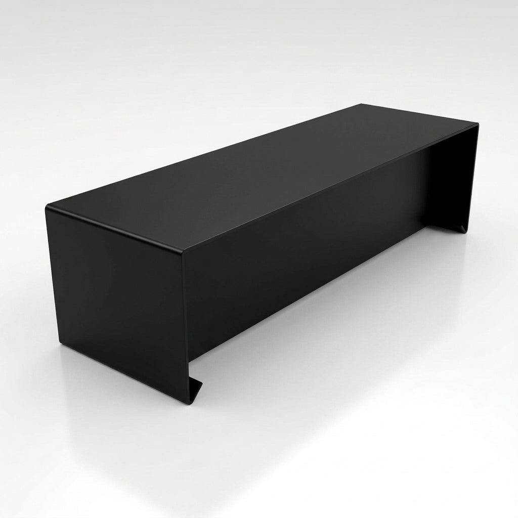 Aluminium Coping Stop End – Secret Fix 75mm — RAL 9005