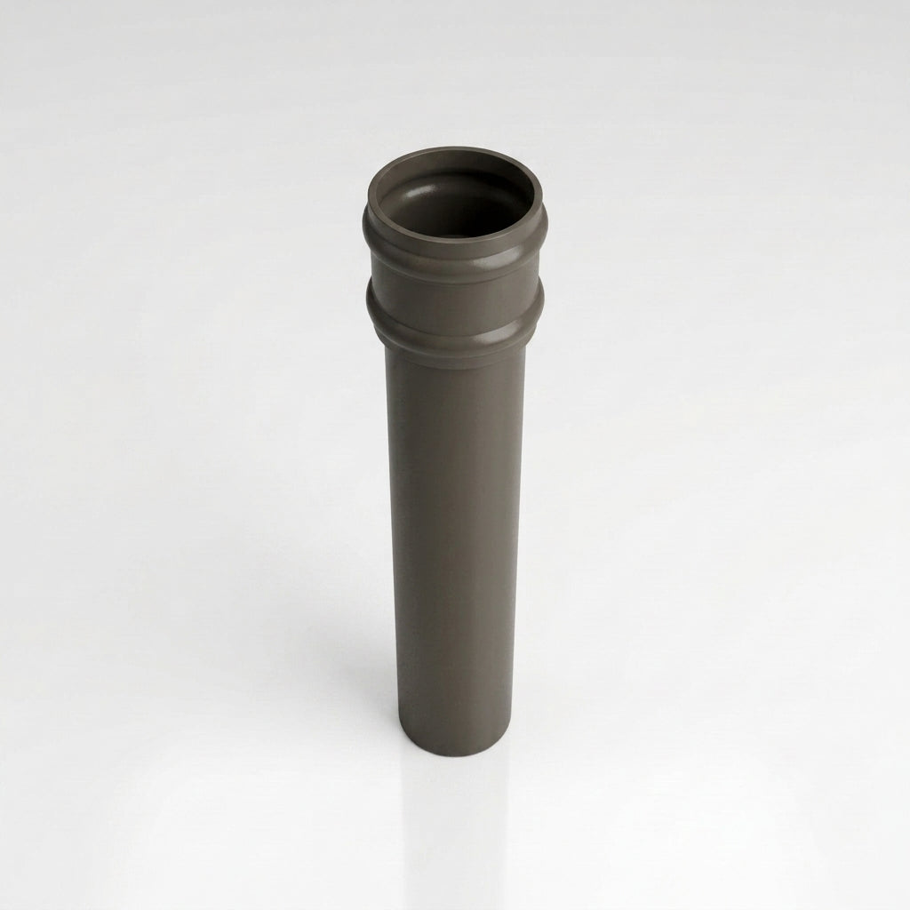 Traditional Non-Eared Downpipe 76mm Diameter × 3m Length — RAL 7022