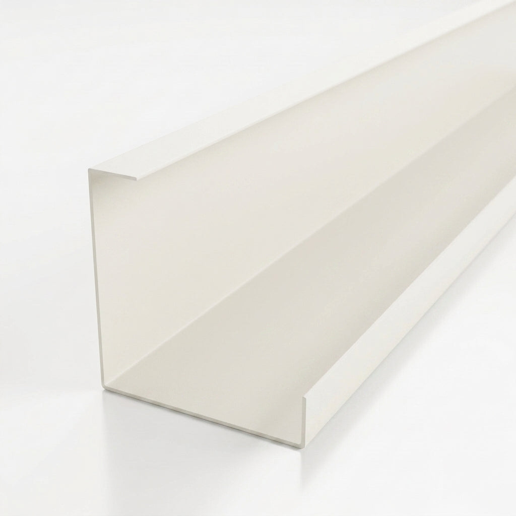 L Return Aluminium Fascia Board 30mm – 3m — RAL 9010