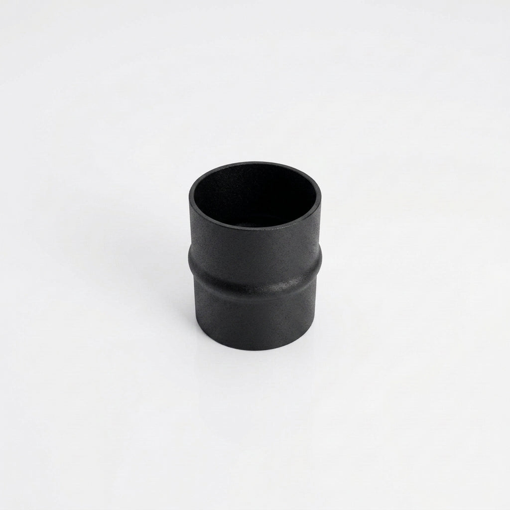 Flush Joint Internal Jointer – 76mm Diameter Aluminium — Textured Black