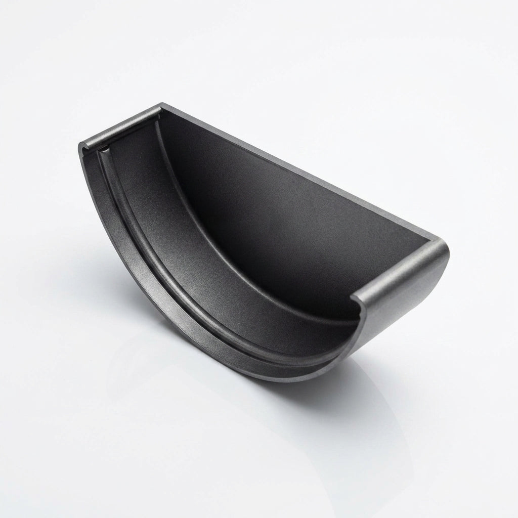 Half Round Aluminium Gutter Stop End - 125mm (view 2)