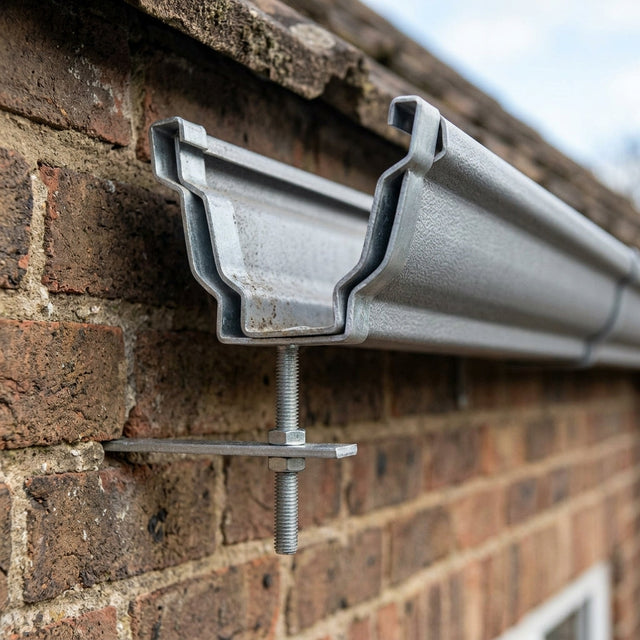 Aluminium Moulded Ogee Gutter Rise and Fall Bracket 125 x 100mm
